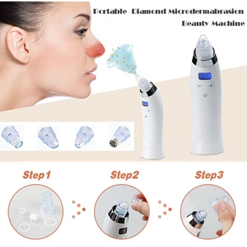 

Blackhead Remover Skin Care Pore Vacuum Acne Pimple Removal Vacuum Suction Tool Facial Diamond Dermabrasion Machine Face Clean