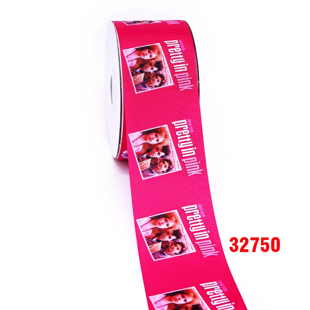 Free shipping 50 yard per size cartoon ribbon printed grosgrain ribbon 32693 - Цвет: 32750