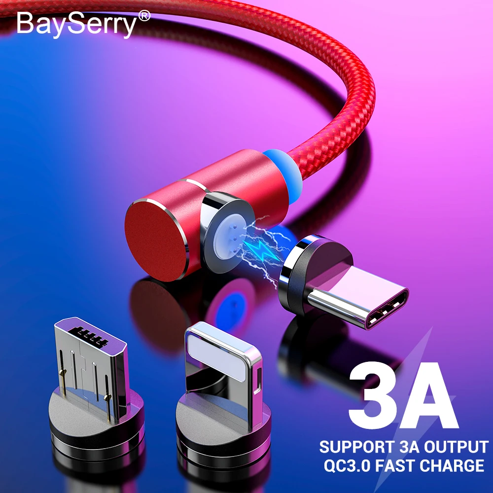 Магнитный кабель Type C Micro USB для iPhone быстрой зарядки провод магнитное зарядное