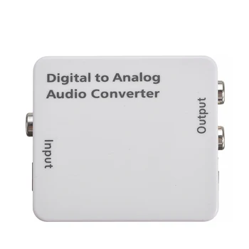 

Optical Coaxial Toslink Digital to Analog Stereo Audio Converter Adapter 2 RCA L/R Amplifier Decoder Adaptor