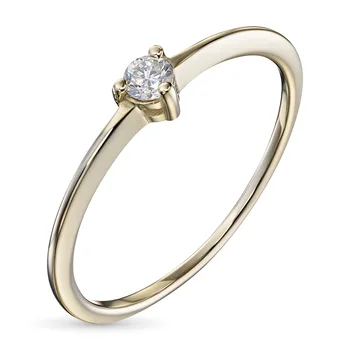 

Yellow gold ring with a diamond e0301kts08200112