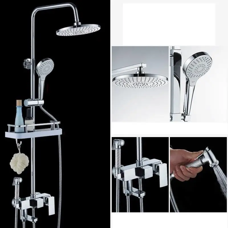 Version R Набор для ванной комнаты Conjunto De Choveiro Regendouche Regadera Electronica Douche Do Banheiro Ducha Chuveiro Eletrico душевой набор - Цвет: Version R