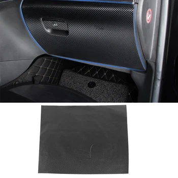 

For Jeep Grand Cherokee 2011+ Car Co-Pilot Storage Box Anti-kick Film Decoration Stickers Car Interior Accessories Carbon Fiber