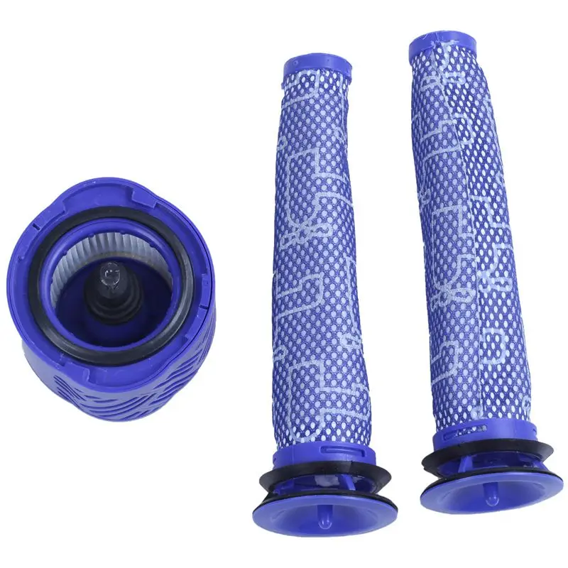 2X предфильтр+ 1X Hepa постфильтр комплект для Dyson V6 беспроводной палка вакуум, Dyson фильтр замены предфильтр(965661-01) и