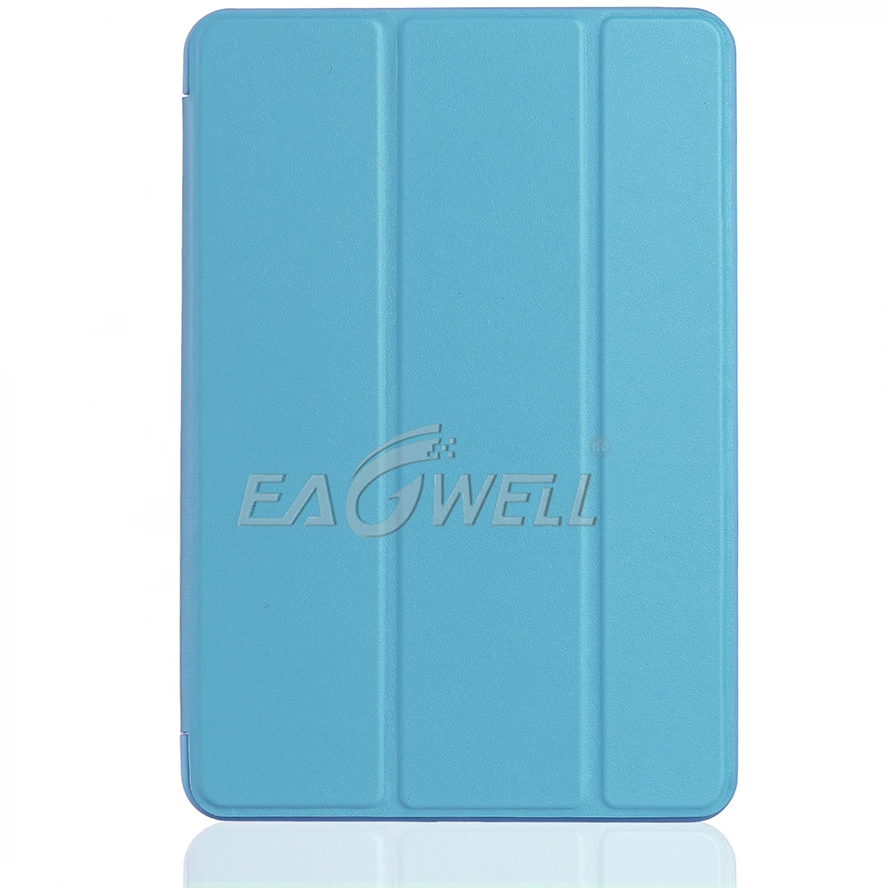 Трехслойный чехол-подставка из искусственной кожи для iPad Mini 5 7,9 дюймов A2133 A2124 A2126 A2125 Funda чехол противоударный чехол - Цвет: Light Blue