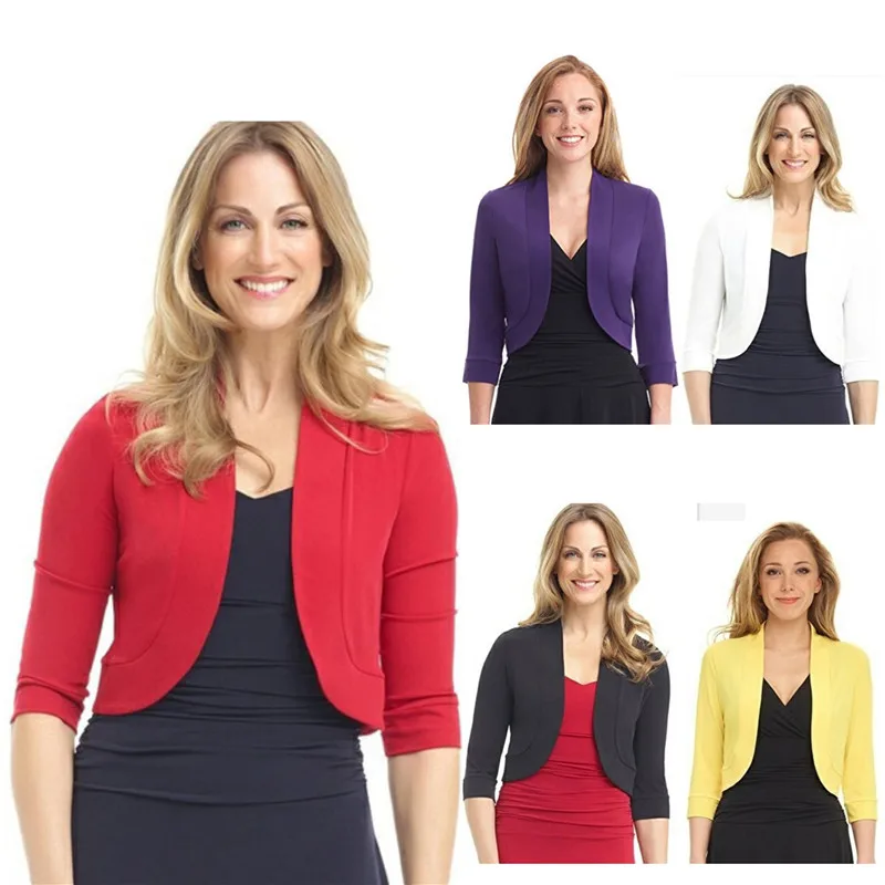 

Fashion Cardigan Coat Long Sleeve Short Jacket Crop Tops 5 Color Women Mini Outwear Streetwear Plus Size XXL 2021 New