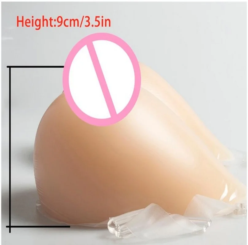 1800g Silicone Artificial Breast Forms With Shoulder Straps For Cosplay Drag Queen Transgender Fake Boobs Mastectomy Bra
