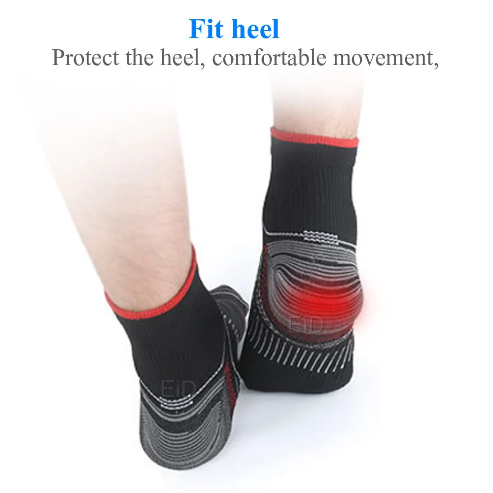 Венозные спортивные носочки для ног Компрессионные носки для подошвенного фасцита каблуки Шпоры арки боли удобные носки для лодыжки Insoes вставки