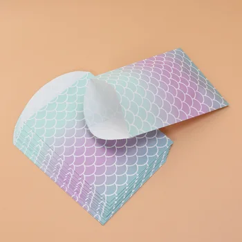 

12pcs Printing Tissue Pouch Beautiful Storage Pouch for Party Gathering Store (Mermaid Scales Pattern)