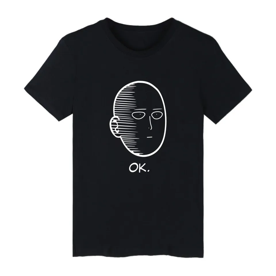Free Shipping Anime ONE PUNCH-MAN Two dimensions Bald Man Saitama Print T-Shirt Summer Round Neck Short Sleeve