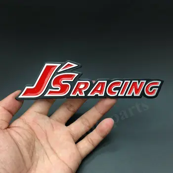 

Metal Red J's Racing Logo Emblem Car Trunk Tailgate Side Badge Decal Sticker JDM