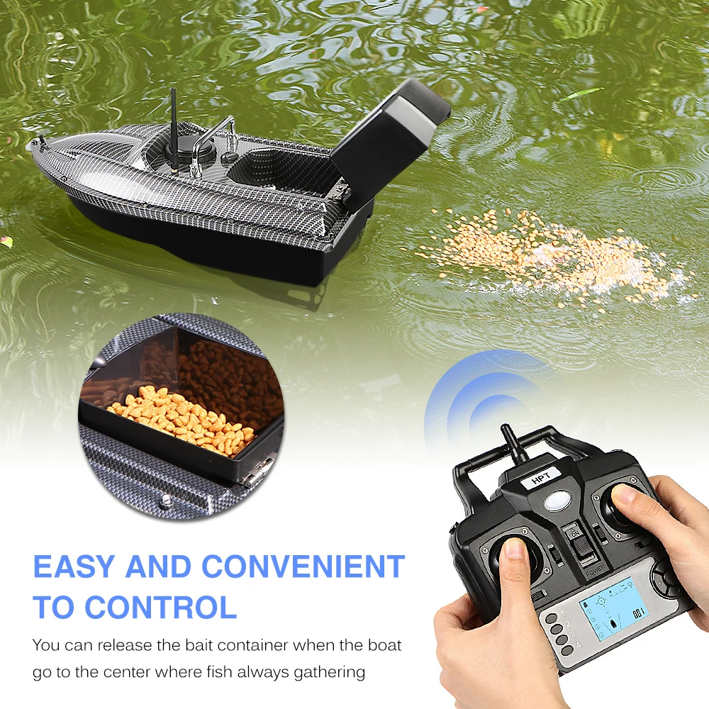 Jabo 12V high speed fishing bait boat with GPS and line release 