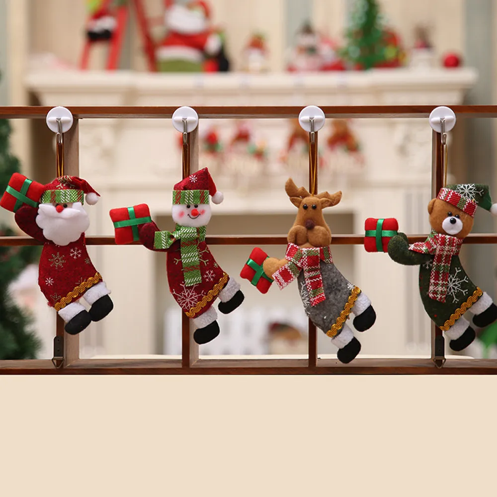 Новогодние украшения с Рождеством родные рождественские украшения подарок Санта-Клаус Снеговик елка игрушка кукла подвесные украшения#37