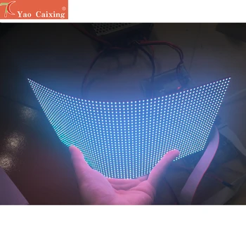 DIY P4 실내 유연한 led 패널 사용 특수 모양, led 디스플레이 스크린 도트 매트릭스 모듈