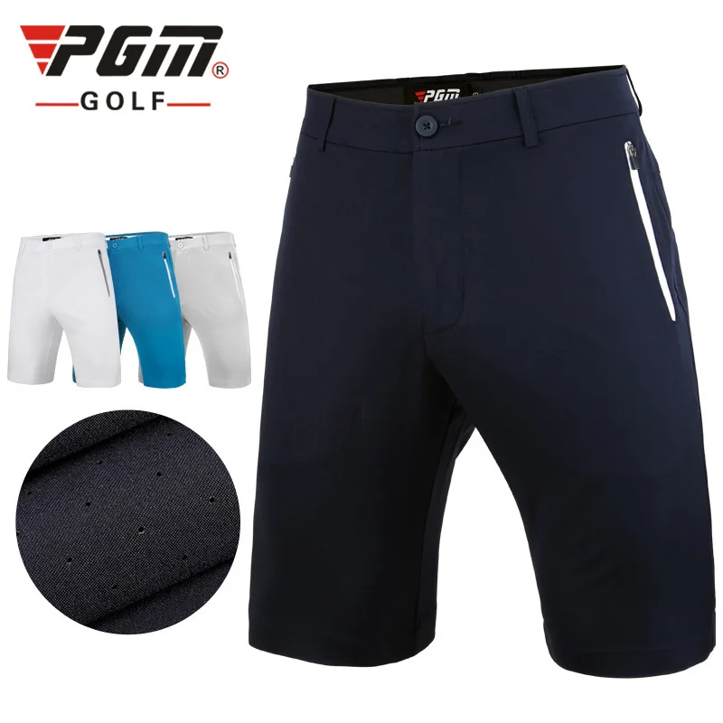 Pgm Summer Men's Breathable Stretch Elastic Waist Golf Shorts Men Quickdrying Golf Sportswear