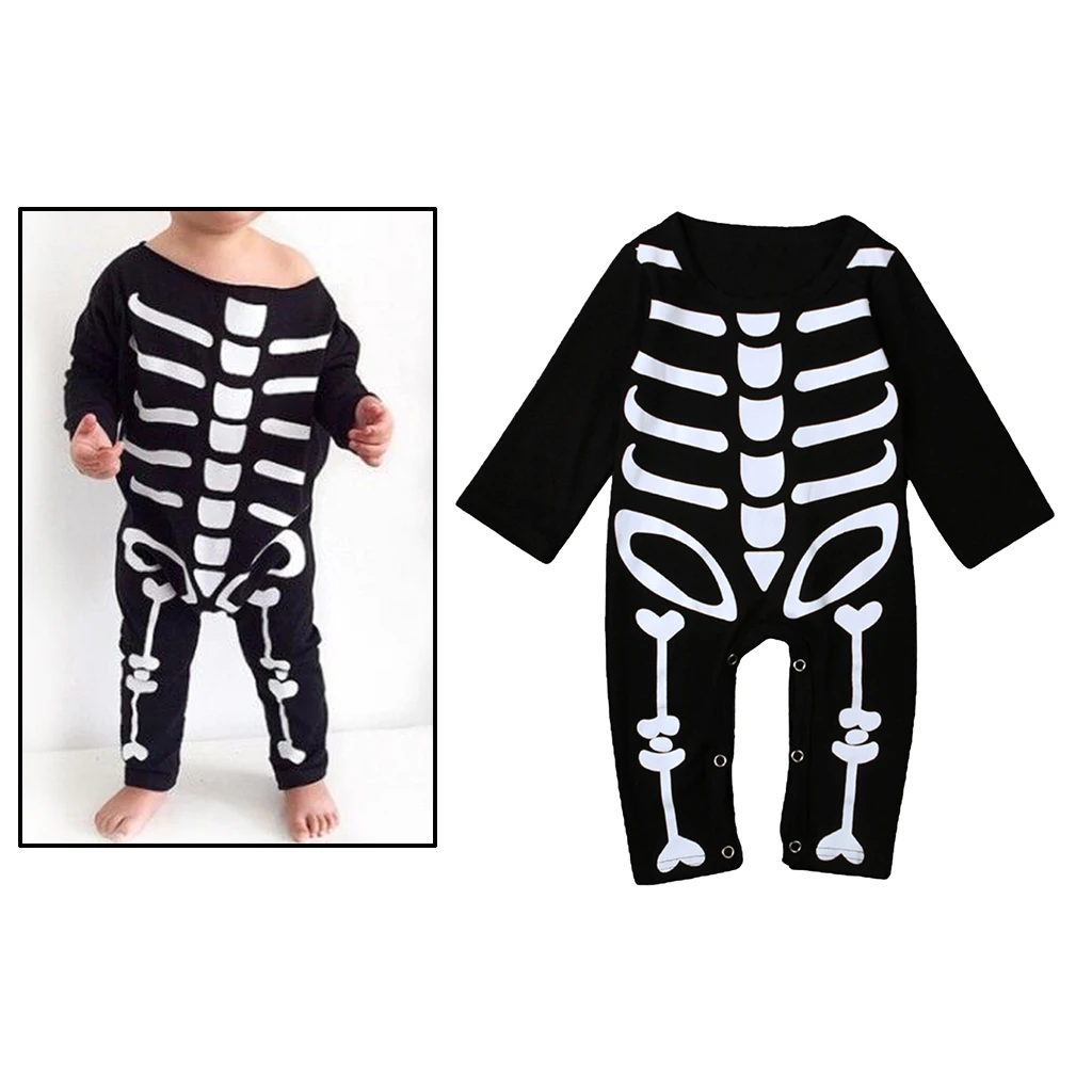 Halloween Ghost Party Costume Baby Kid Boy Girl Romper Bodysuit Outfit Jumpsuit