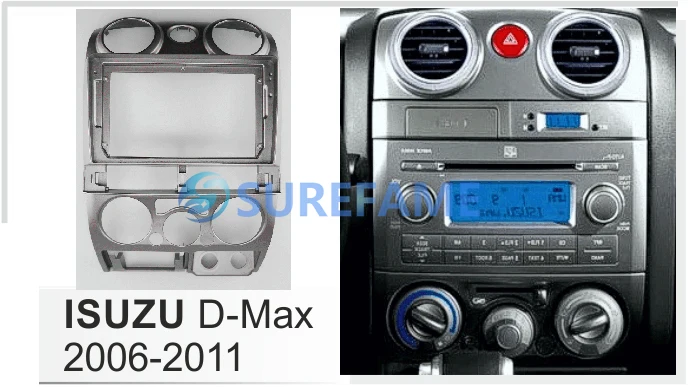 Installation Radio De Voiture Double DIN 9 Pouces GPS MP5 FASCIA FASCIA  Cadre Davion Pour Isuzu D MAX 2007 2011 Dash Kit Du 32,69 €