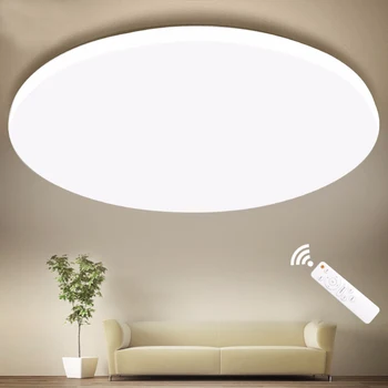 

Ultra Thin LED Ceiling Lights Lighting Fixture Modern Lamp Living Room Bedroom Kitchen Surface Mount Remote Control