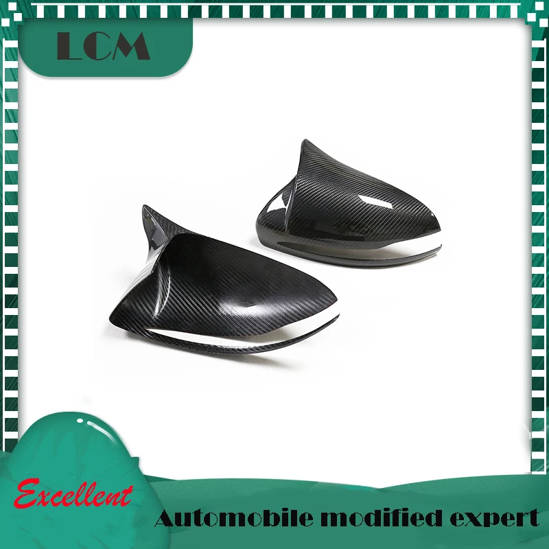 

2015-22 For Mercedes Benz W205 W222 W213 W238 X205 LHD Only OEM/OX Horn Look Add On/Replacement Style Carbon Fiber Mirror Cover