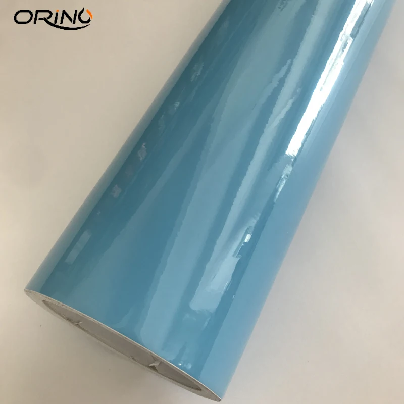 Light Blue Gloss Vinyl Wrap Sticker-4