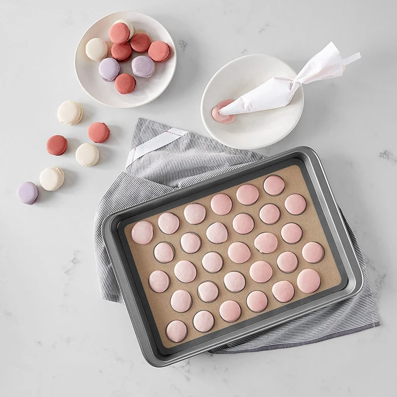 Силикагель выпечки Pad-2Pcs-Non-Sticky коврик для выпечки плиты и Rolling-торт/печенье