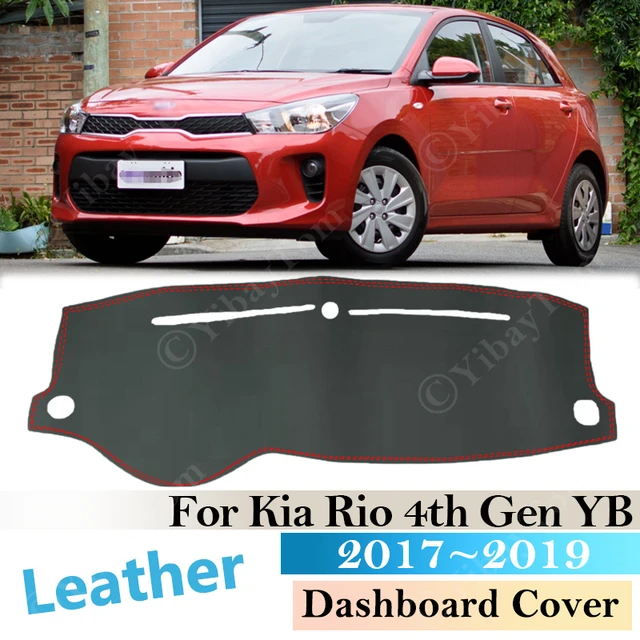 PU Leather For Kia Rio 4th Gen 2017 2018 2019 YB Dashboard Cover