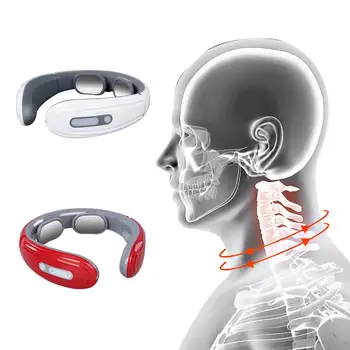 

Intelligent Back and Neck Massager Electric Pulse Far Infrared Heating Pain Relief Tool Health Care Relaxation Cervical Massage