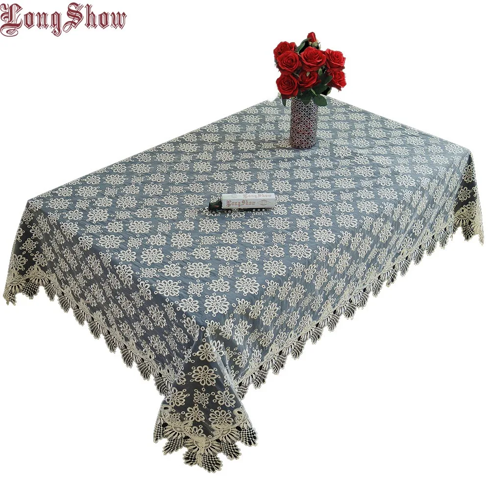 Романтическая бежевая Хризантема LongShow в европейском стиле кружевная отделка из