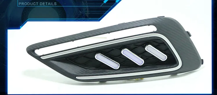 EOsuns led drl дневные ходовые огни для MG 6- с динамическим движущимся желтым поворотным сигналом и синим ночным светом
