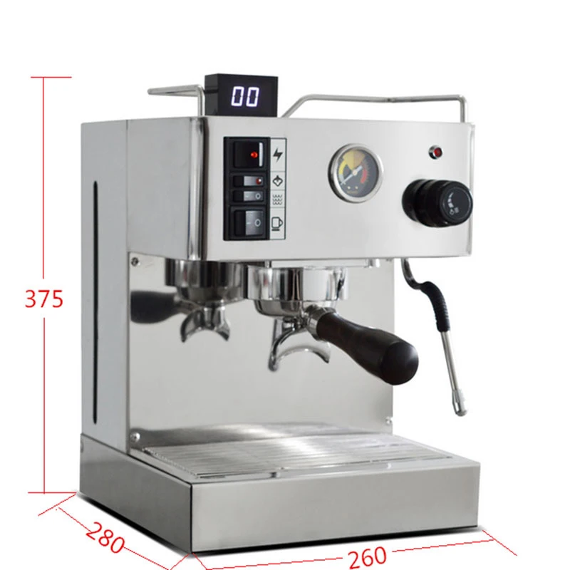 ITOP 1050 Вт Полуавтоматическая эспрессо-Кофеварка л нержавеющая сталь кофе-машина полукоммерческая Итальянская Кофеварка