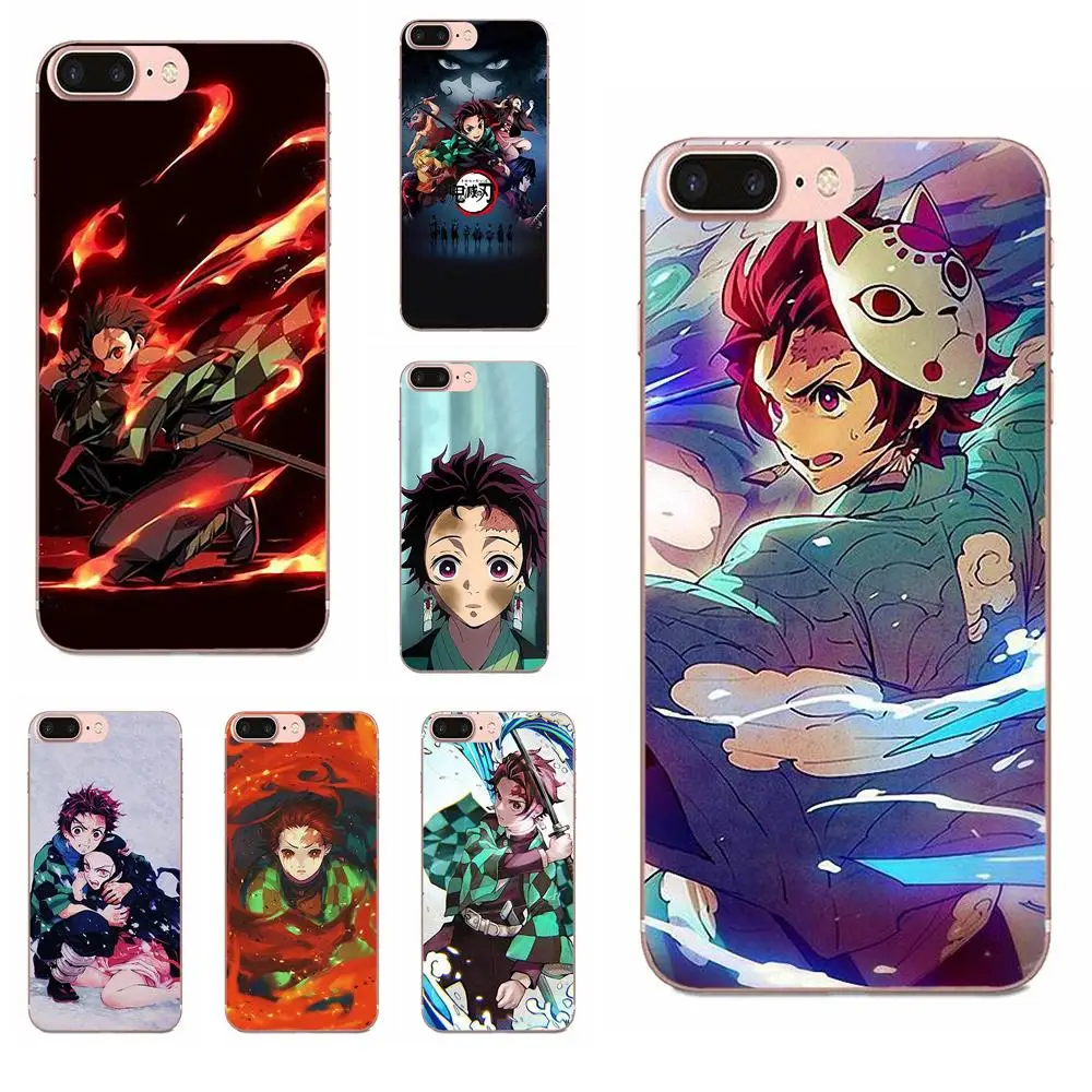 ТПУ мобильный корпус для Xiaomi Redmi Mi 4 7A 9T K20 CC9 CC9e Note 7 9 Y3 SE Pro Prime Go Play аниме Demon Slayer Kimetsu
