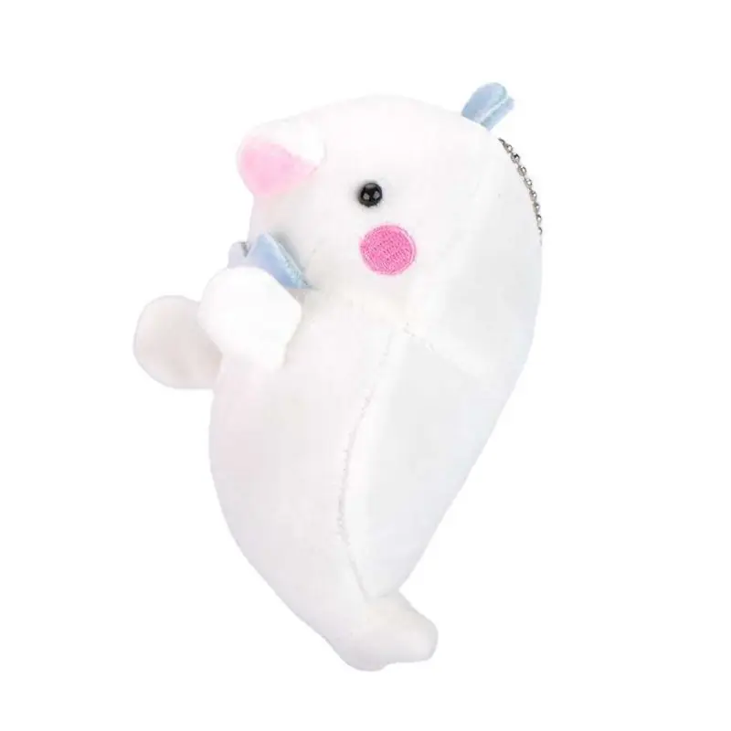 미니 Beluga 봉제 인형 펜던트 귀여운 해양 동물 부드러운 인형 장난감 열쇠 고리 203E