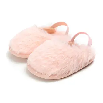 

Winter Baby Girls Shoes Fur Snow Warm First Walkers Warm Indoor Girls Shoes