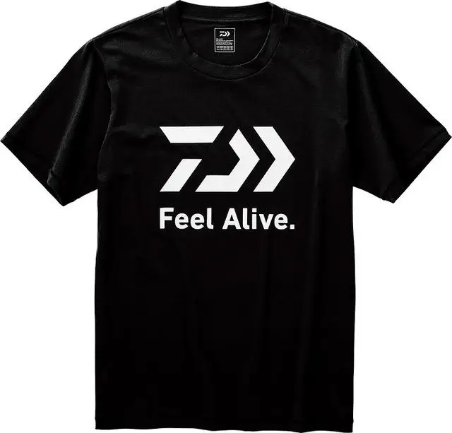 New Summer Fishing T-shirt Quick-dry Breathable Fishing Clothes Printed Short Sleeve Fishing Clothing Fishing Jersey - Цвет: Черный