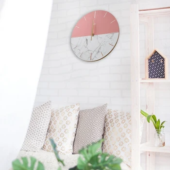 

Modern Minimalist Fashion Clock Living Room Wall Clock Creative Nordic Mute Personality Bedroom Decoration Quartz Clock