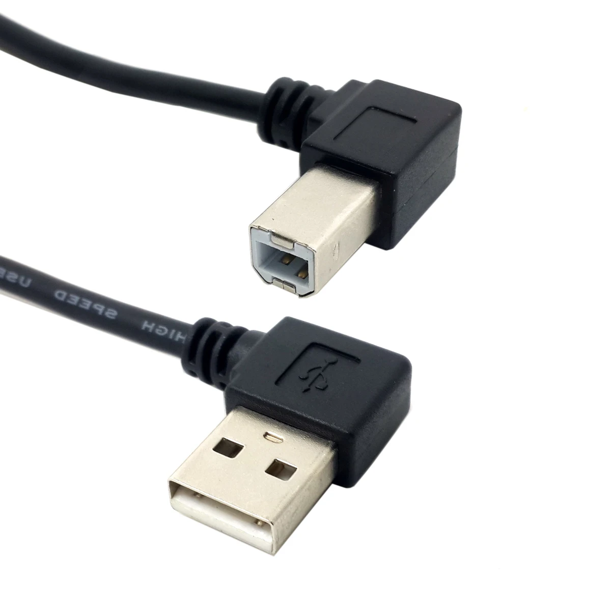 USB кабель для принтера 2 0 A Male to B принтер сканер 90 градусов 50 см 100 см|Компьютерные