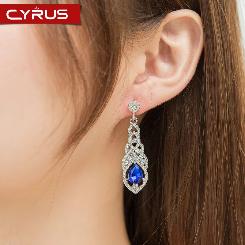 

Korean Style Crystal Long Drop Earrings for Women Shiny Bride Wedding Dangle Earrings Exaggerated Rhinestone Ear Accessories