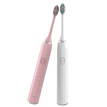 2 шт./компл. пара беспроводная звуковая зубная щетка 4 режима умная зубная щетка IP67 водонепроницаемая перезаряжаемая зубная щетка для влюбленных
