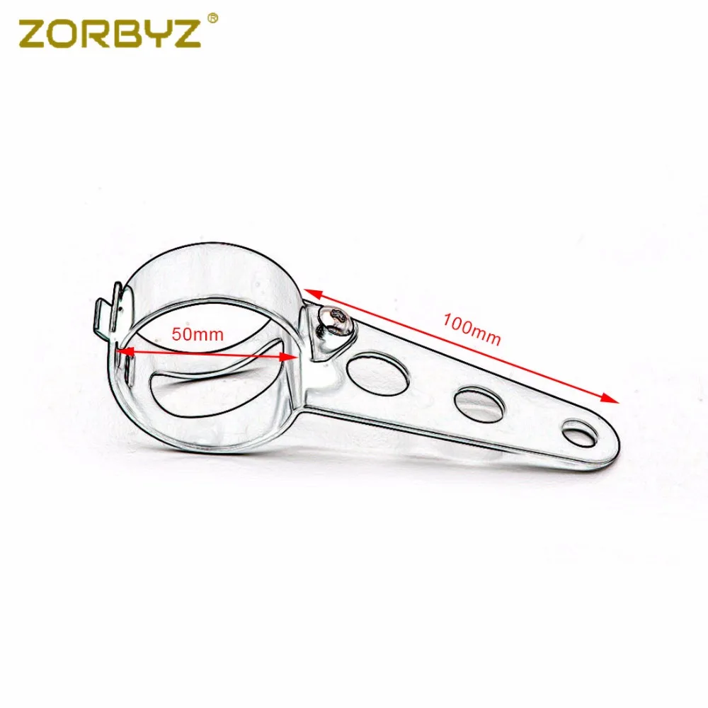 ZORBYZ 39-51 мм черный металлический кронштейн крепления фары зажимы для Kawasaki Honda Yamaha Triumph