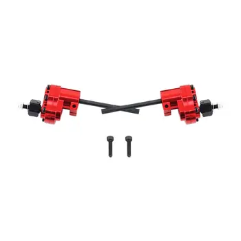 

SCX10 Silver Alloy Portal Front /Rear Axles with Steering Link Upgrade Parts for 1/10 RC Crawler Axial SCX10 II 90046 90047 AR44
