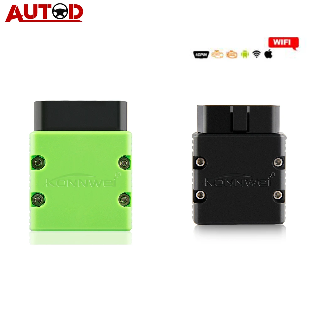 Диагностический сканер KONNWEI KW902 ELM327 OBD2 WIFI для Android и iPhone IOS|Считыватели кодов