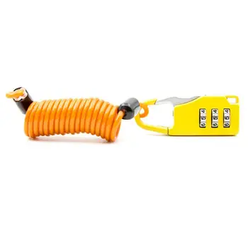 

Bike Lock Spring Disc Cable Wire Security Lock Portable Spring Anti-theft Bicycle Code Lock Mini 3 Digits Combination Password