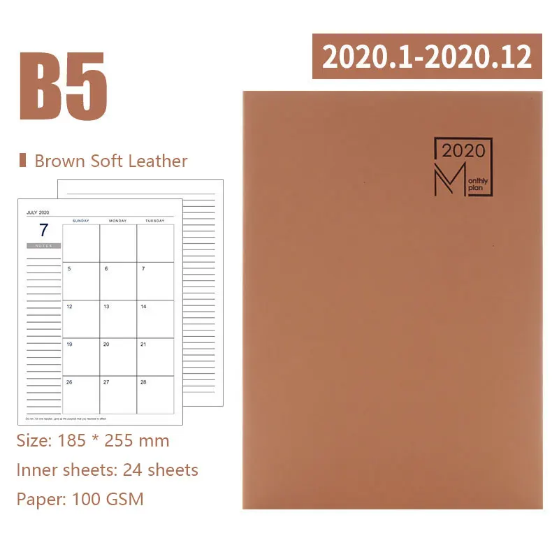 Простая программа ноутбук на английском языке B5 7,28*10,03 дюймов, 24 листа, кожаный мягкий переплет, качественная бумага 100 GSM - Цвет: Хаки