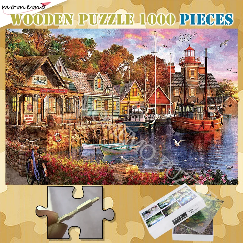 Prooi Welsprekend Nachtvlek Mooie Landschap Puzzel Speelgoed 300 500 1000 Stuks Legpuzzels Harbour  Assembleren Puzzels Speelgoed Voor Volwassenen Kids Leuke Cadeaus|Puzzels|  - AliExpress