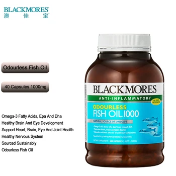 

Blackmores Healthy Fish Oil Soft Capsule Omega-3 Deep sea Fish Oil For Older Regulating Cardiovascular healthy 1000mg 400 Cap