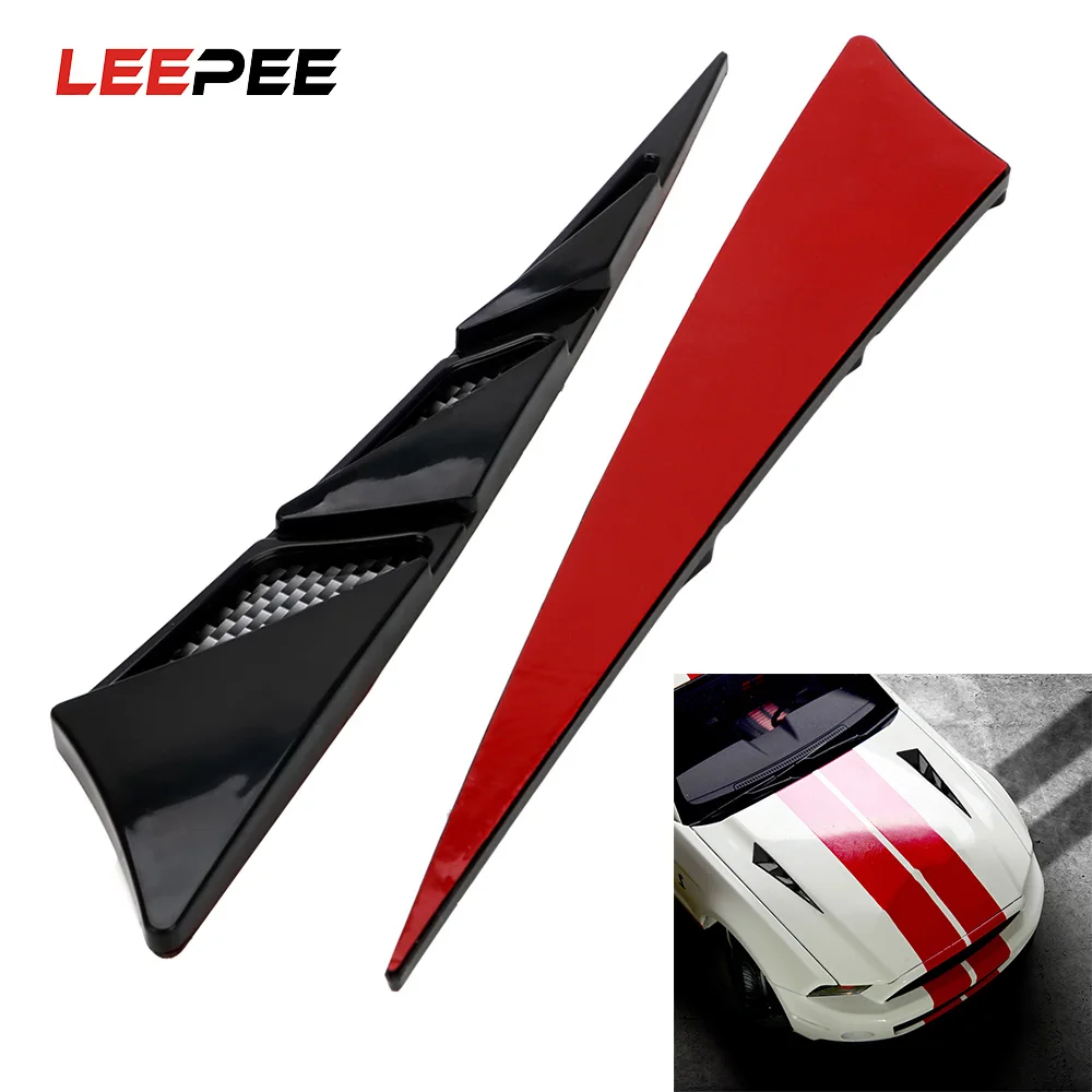 LEEPEE наклейки на капот автомобиля боковая вентиляция потока воздуха крышка