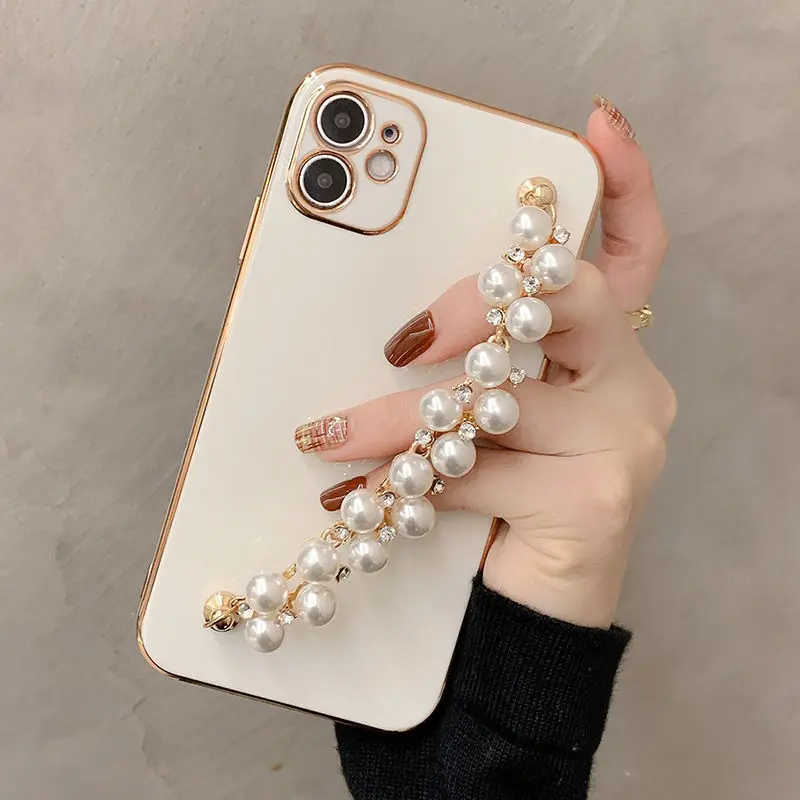 Чехлы для iPhone 12 13 Pro Max роскошный чехол с золотым гальваническим покрытием и