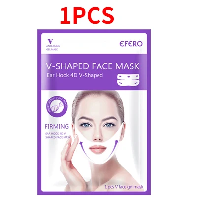 Style 1 1 шт. 4D лифтинговые маски для лица V shape лицевая тонкая маска гель против морщин маска для лица подтягивающая маска-тренажер для контура лица Инструменты для ухода за кожей лица - Цвет: Style 1