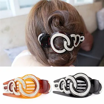 

Styling Accessories Large Size Hair Clips Claw Crystal Women Hairs Clip Hairpin Rhinestone Unguis Clamp Headwear