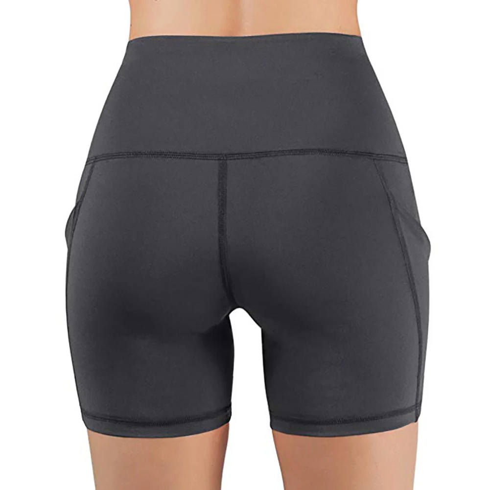 Women Yogas Shorts High Waist Sports Shorts for Men Gym Running woman Skinny Short Pants with Pocket biker shorts casual shorts for men